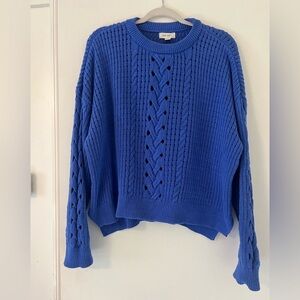 On 34th brand Cozy Blue Knit Sweater size XL